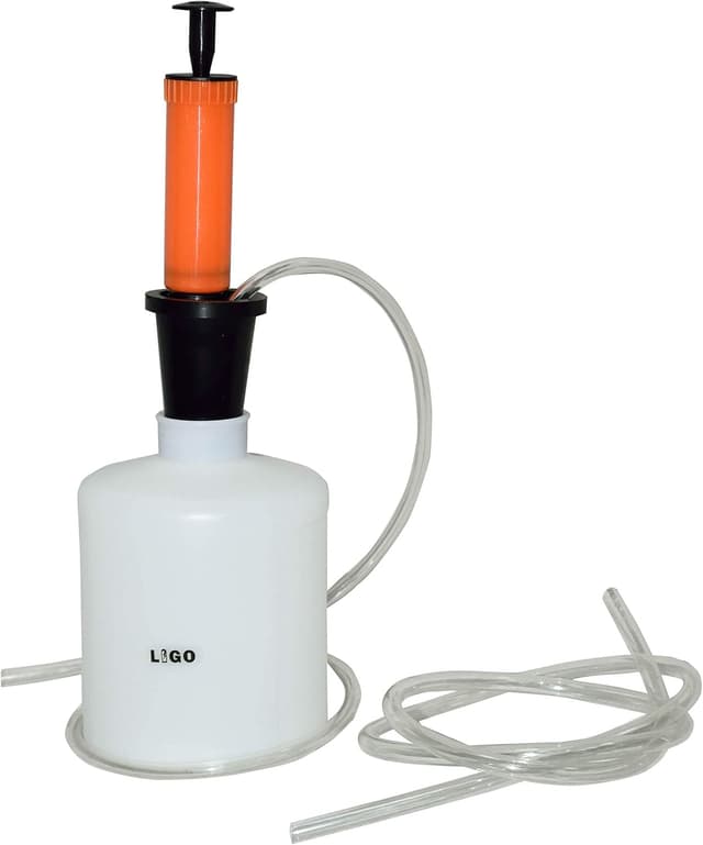 Detalle de LIGO Portable Oil Extractor Change Siphon Pump (4L) – manual siphon drain pump for garage fluid changes