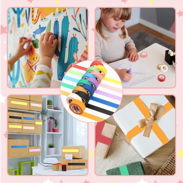 Thumbnail 3 de Fyguard Coloured Masking Tape 12 Rolls