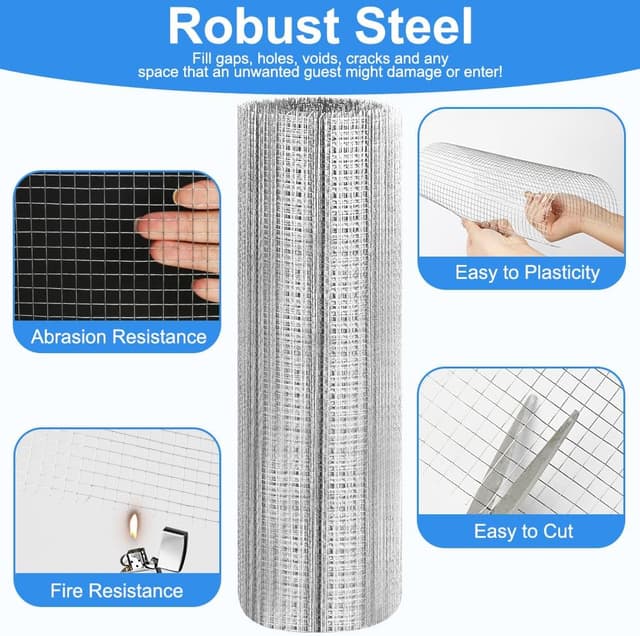 Thumbnail 2 de AMFUN Rodent Mesh 30cm x 3m for garden 🪤