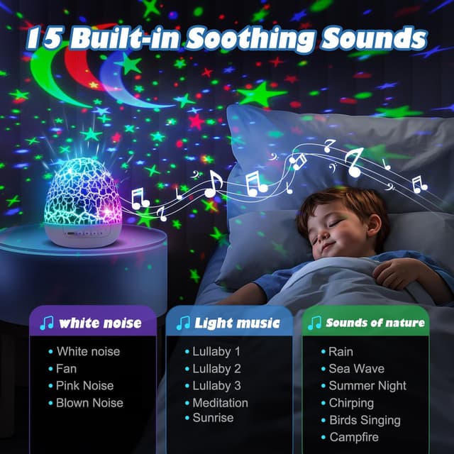 Detalle de COOLNIGHT Dinosaur Night Light Projector 31 Colours