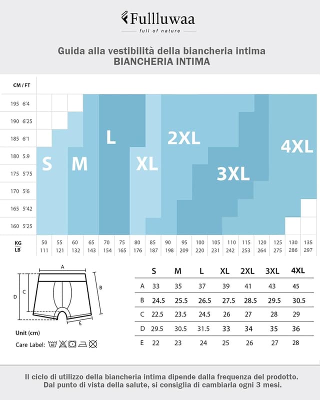 Thumbnail 6 de Fullluwaa Boxer Uomo in cotone da 12 pezzi, elasticizzato e traspirante (S–4XL)