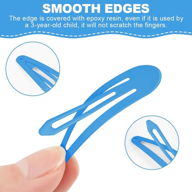 Detalle de LOPHE BB lot de 110 barrettes à cheveux en métal (pinces plates) pour fille