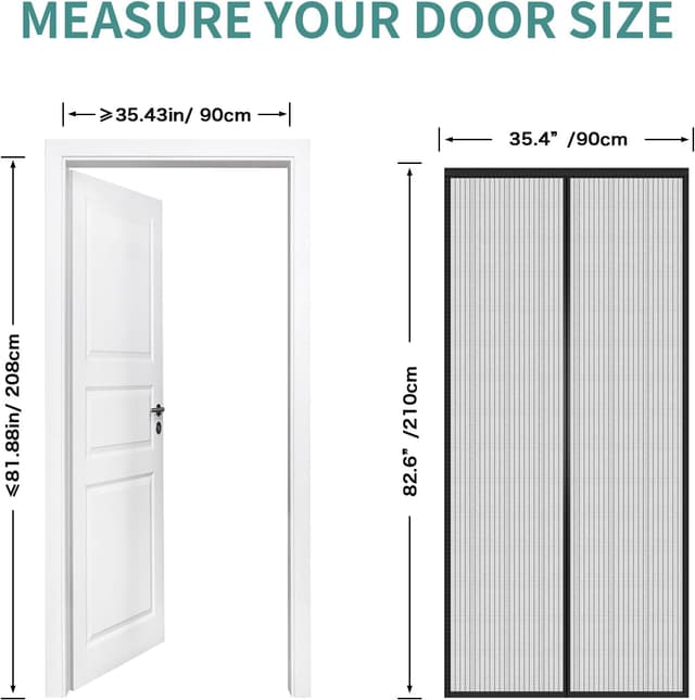 Thumbnail 1 de SMALUCK Magnetic Door Screen 90x210 cm