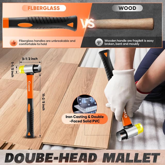 Detalle 2 de Saker 65-piece wood flooring kit