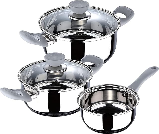 Imagen de SAN IGNACIO Alexia 🥘 Batería de Cocina 5 Piezas, Acero Inoxidable en OfertitasTOP