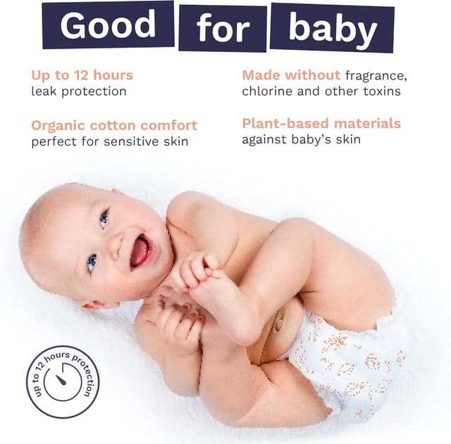 Detalle de Pura Size 4 Baby Diapers 18-31 lbs