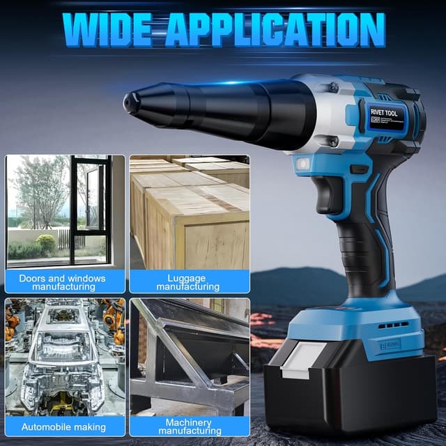 Thumbnail 6 de GGiking Cordless Rivet Gun for Makita 18V battery