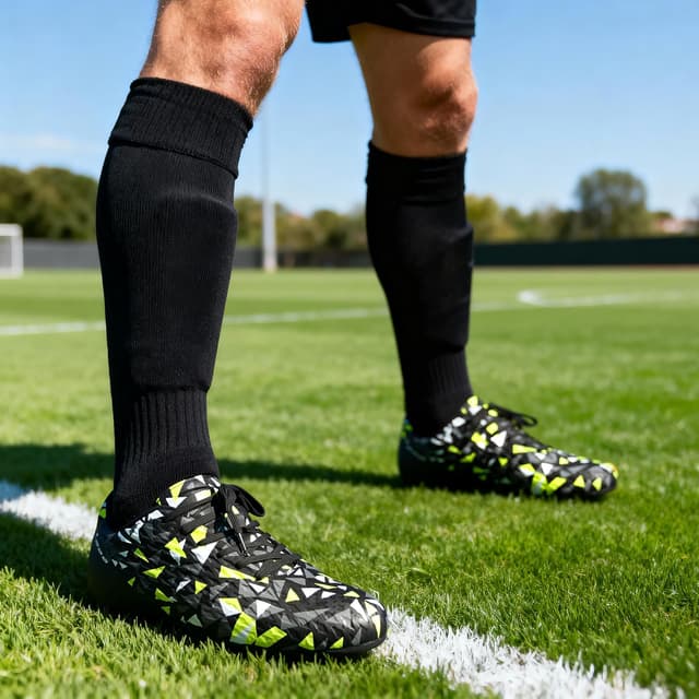 Detalle de DREAM PAIRS Men’s Soccer Cleats Lace-Up Firm Ground Athletic Shoes