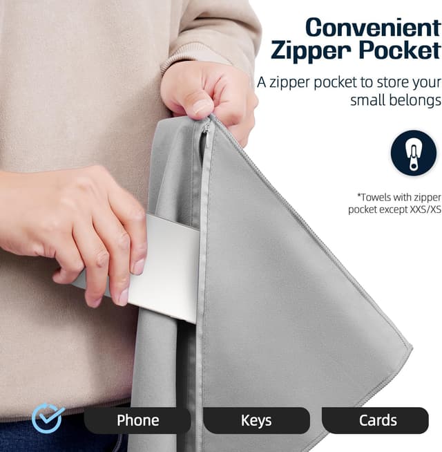 Detalle de Microfibre travel towel 100x200