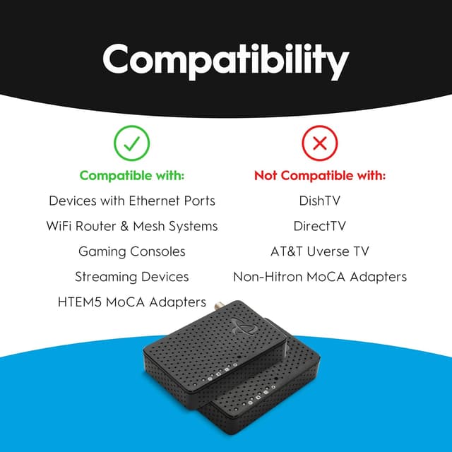 Thumbnail 6 de Hitron HTEM5 MoCA 2.5 Adapter Kit 2.5Gbps Ethernet