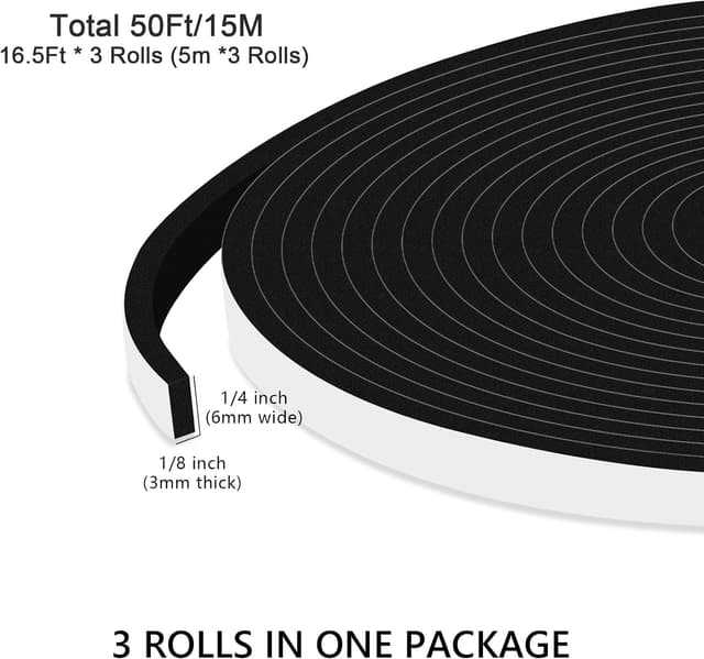 Detalle de YIMIKI draft excluder foam 15M roll