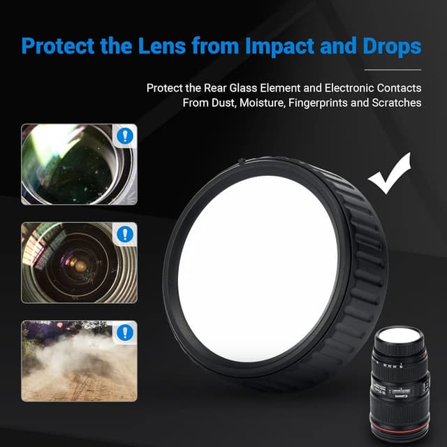 Detalle de JJC Markable Rear Lens Caps (Pack of 4) for Canon EF/EF-S Lenses