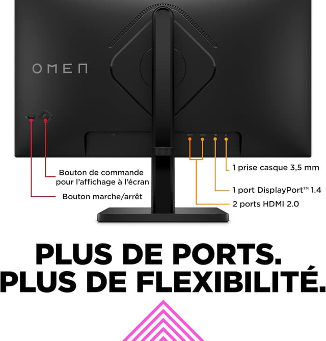 Thumbnail 4 de HP OMEN 24 Écran Gaming 165 Hz 1 ms