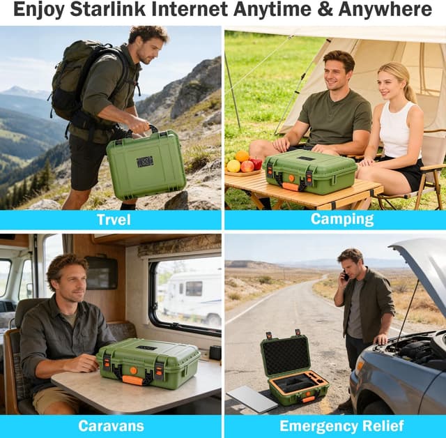 Thumbnail 6 de MONOJOY IP67 Waterproof Hard Carrying Case for Starlink Mini (Starlink Mini Case with Precision-Cut Foam)