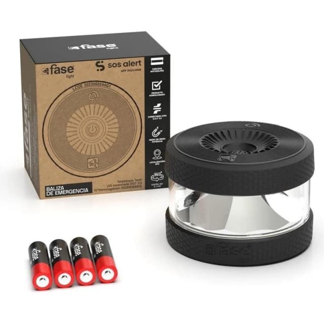 Detalle de faselight Fase Light V16 Baliza DGT