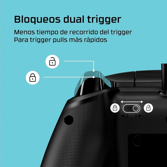 Detalle 1 de HyperX Clutch Gladiate: Mando Xbox con cable y audio