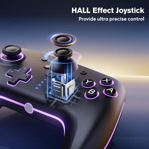 Thumbnail 6 de RivalPlay Mando inalámbrico para Switch y Switch 2 con RGB, macro y turbo ajustable (Negro)