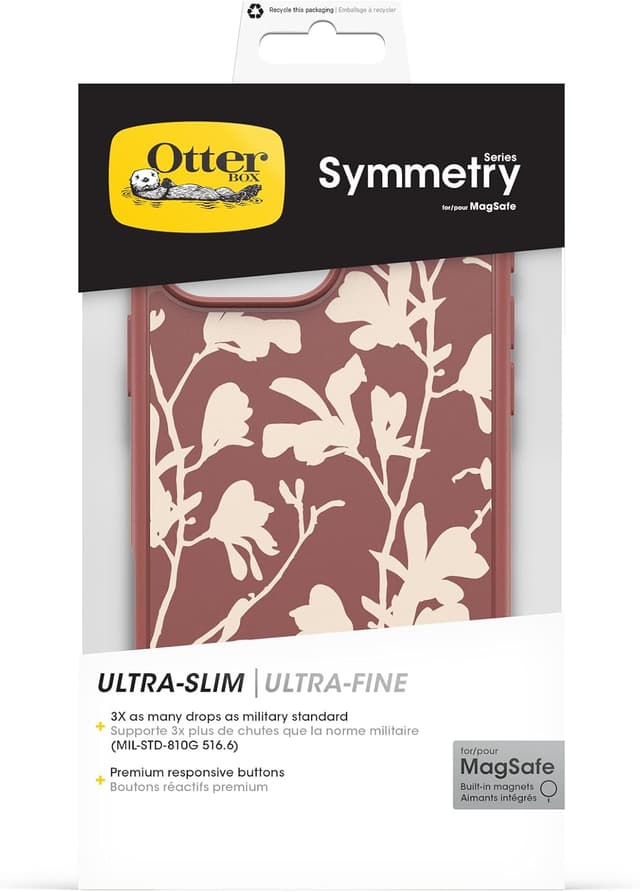Detalle 1 de Coque OtterBox Symmetry Series MagSafe pour iPhone 16 Pro Max (Antichoc, Autumn Rust)