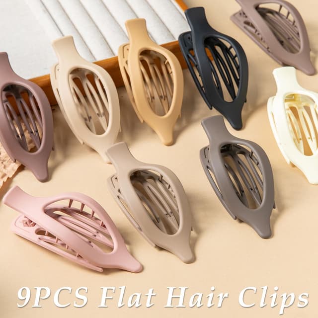 Thumbnail 6 de Flat Hair Clips 4.7 Inch Matte Set 🎀