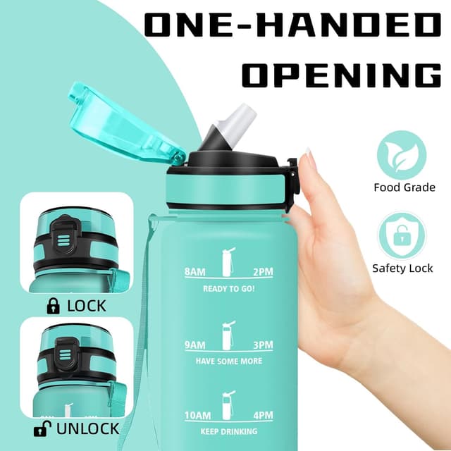 Detalle de Borraccia 1 litro con cannuccia