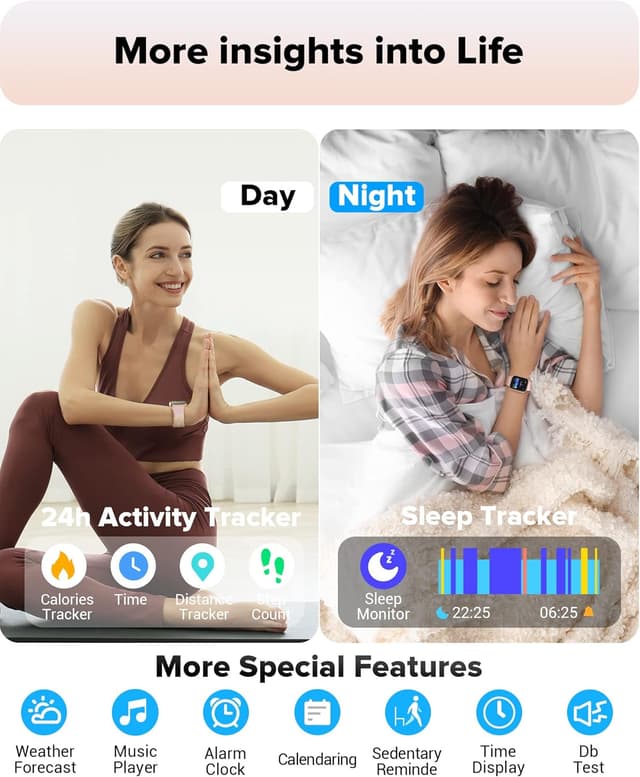 Thumbnail 4 de Smartwatch Damen 1,7" Touchscreen Fitnessuhr