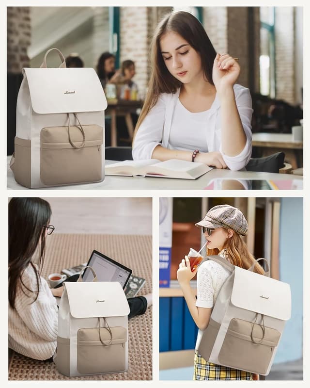 Thumbnail 6 de LOVEVOOK Damen-Rucksack für 17,3" Laptop – wasserdicht, leicht & mit Diebstahlschutz