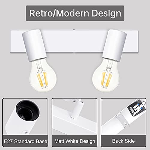 Thumbnail 5 de Dehobo Lampara Techo 2 Focos e27 Ajustable