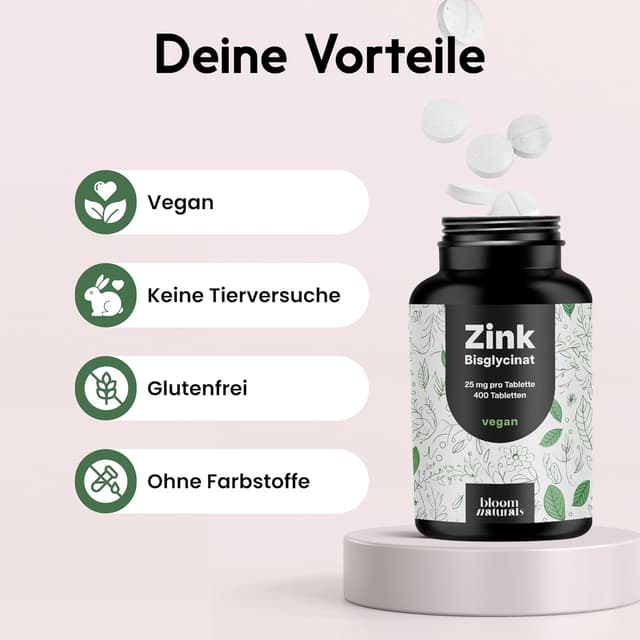 Detalle 2 de Zink Tabletten 25 mg, 400 Stück
