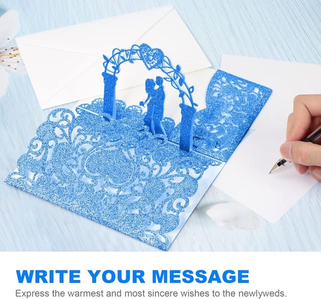 Thumbnail 2 de Vicloon Carte de Vœux 3D Pop‑Up Bleu