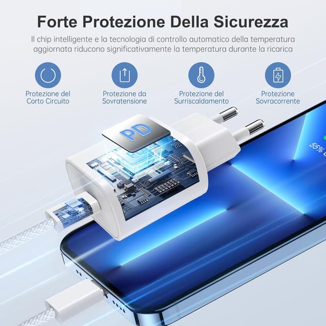 Detalle 2 de Cavo USB-C YISH USB C to USB C 60W PD 3A 1 m in nylon intrecciato