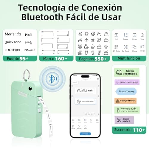 Detalle 2 de ORGSTA S001 Etiquetadora Bluetooth 2000 mAh