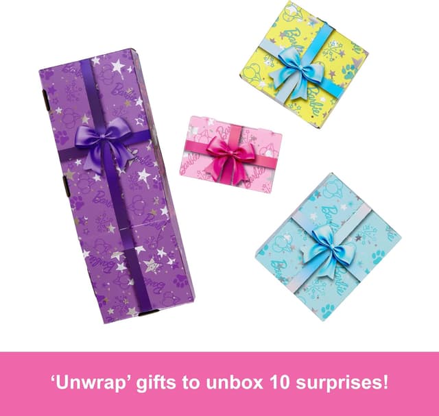 Detalle de Barbie Party Unboxed Serie Cumpleaños de Mascotas 🎉