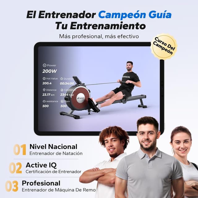 Thumbnail 5 de MERACH Máquina de Remo para Casa 158 kg