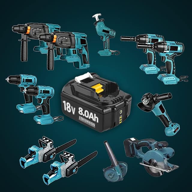 Thumbnail 6 de Batteries 18V 8,0Ah pour Makita BL1860B