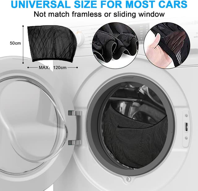 Thumbnail 6 de Joyblossom car window shades for baby (UV protection) – 2 pack