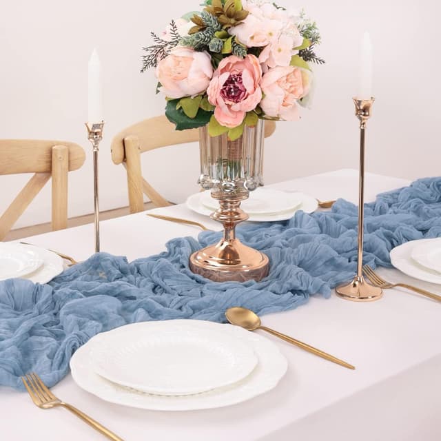 Thumbnail 5 de LINXTAR Dusty Blue Table Runner 120in