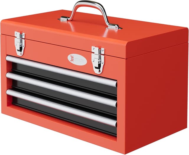 Imagen de DURHAND Caisse à Outils Acier 3 tiroirs Rouge en OfertitasTOP