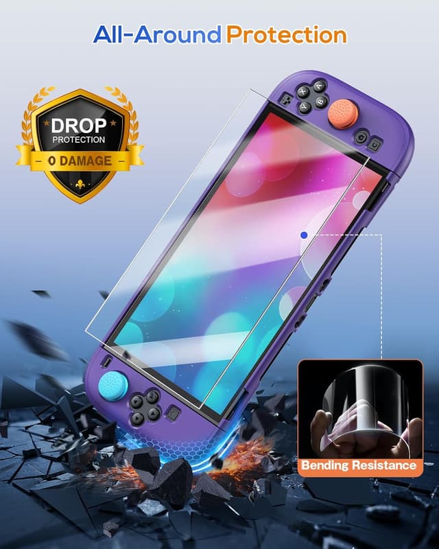 Detalle de FYOUNG Étui de protection pour Nintendo Switch 2 (2025) avec coque transparente détachable