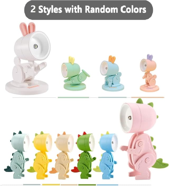 Detalle 1 de Vercico Tier-Nachtlicht 6er Set mit 3 Dinosauriern