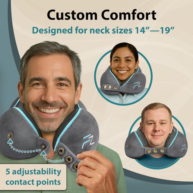 Thumbnail 2 de FLOWZOOM Comfy Kids Neck Pillow 360° support