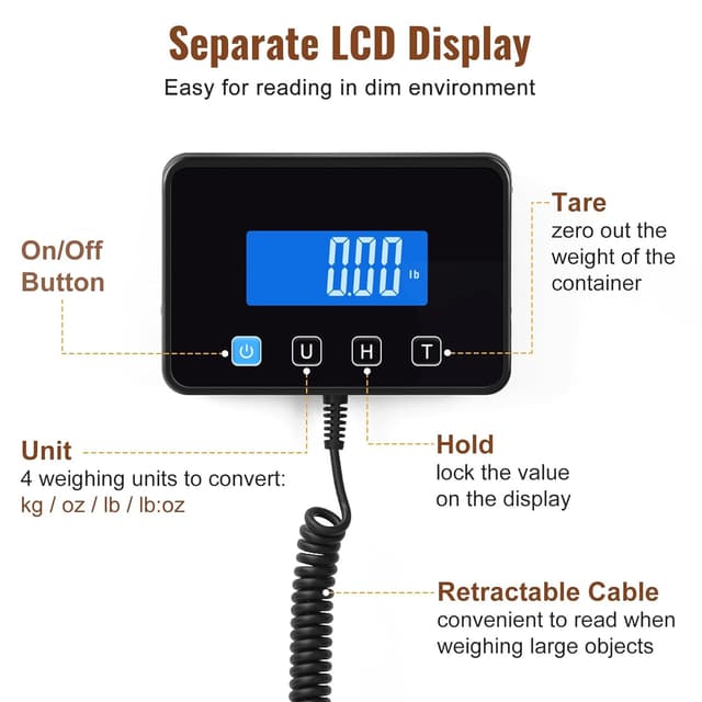 Detalle de Miseyo Paketwaage 300 kg/20 g