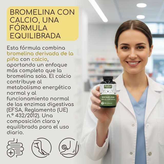 Thumbnail 3 de Bromelina 1000 mg 🌿 - 150 Cápsulas Veganas Digestivas