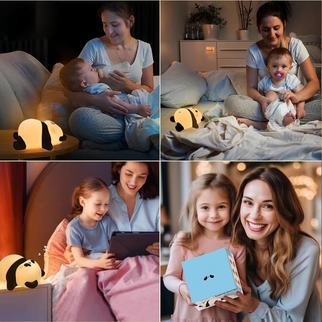 Detalle de Rechargeable Panda Night Light with Timer