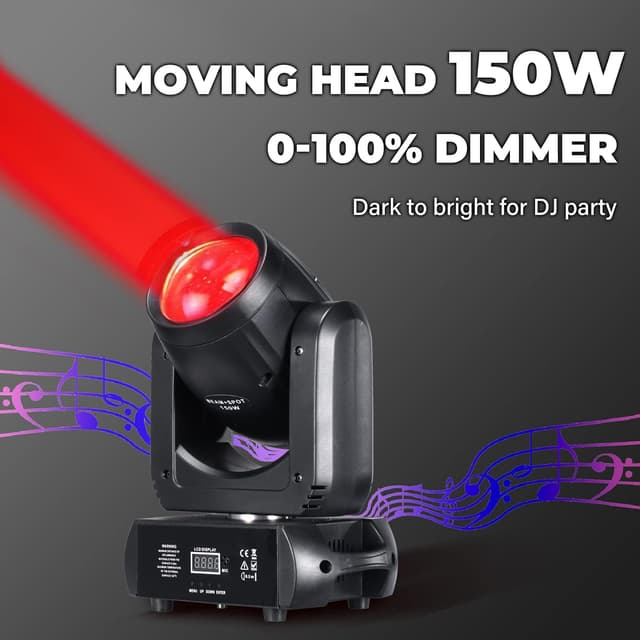Thumbnail 5 de DJXFLI Moving Head Light 150W Beam