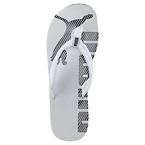 Detalle de PUMA Epic Flip V2 unisex: chanclas White Black con plantilla acolchada (talla 43 EU)