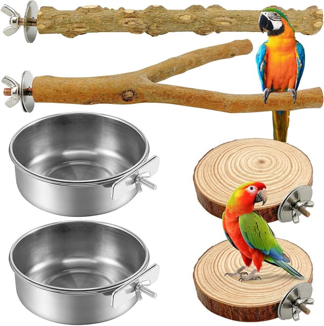 Imagen de xianzhanEU Natur Sitzstangen Set 4 Stück für Vögel 🐦 en OfertitasTOP