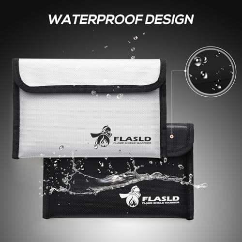 Thumbnail 5 de FLASLD Bolsa Ignífuga 20x12.7 cm 2 Piezas