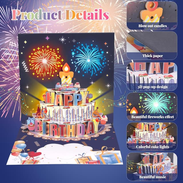 Thumbnail 2 de GlasFlength Biglietto Auguri Musicale 3D