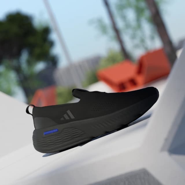 Detalle 2 de adidas Zapatilla Cloudfoam Go Lounger en color negro