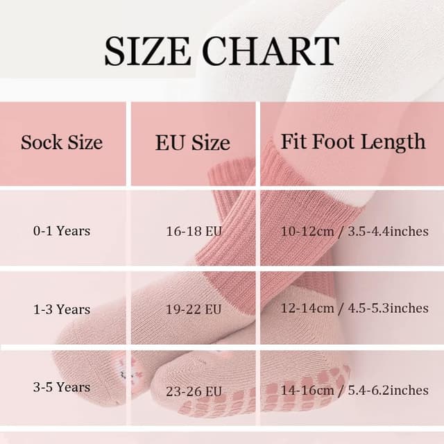 Thumbnail 6 de FedMois 6er Pack Baby & Kleinkinder ABS-Wintersocken aus Baumwolle mit rutschhemmenden Noppen